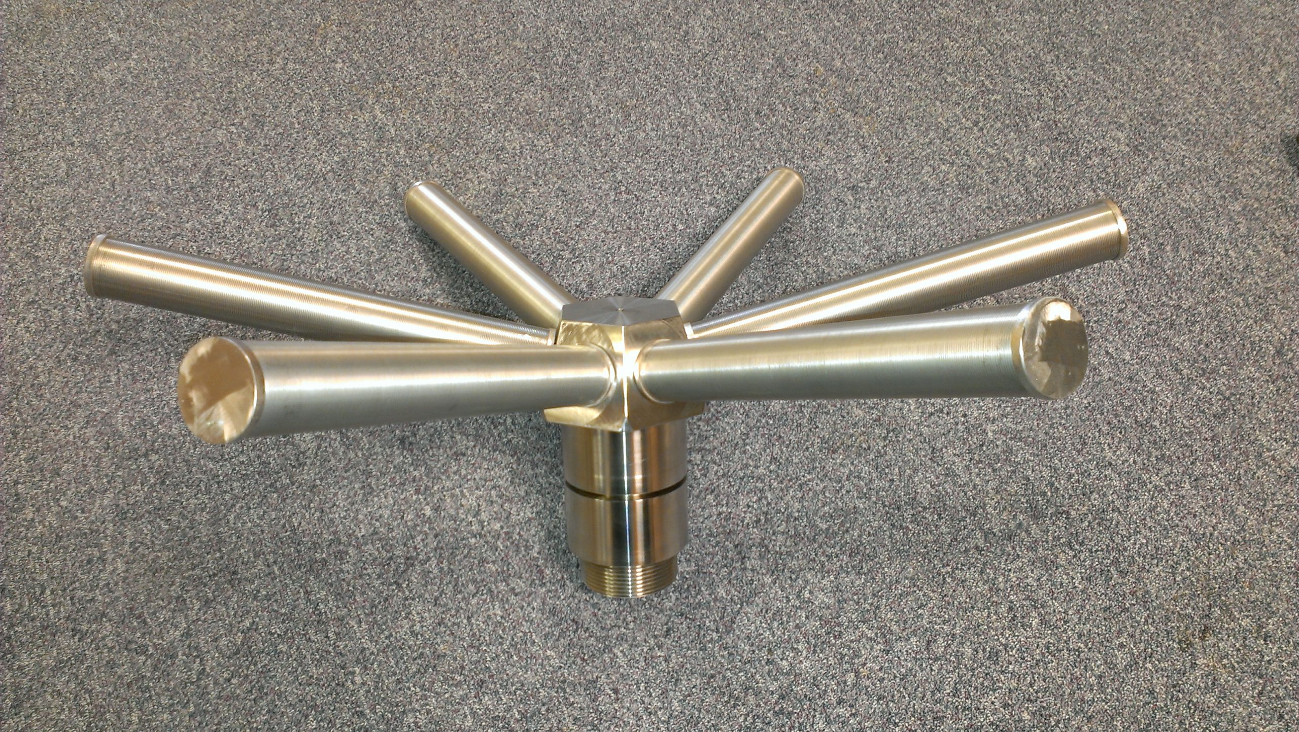 stainless steel hub and filter laterals 